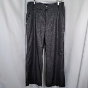 ANTHROPOLOGIE ELEVENSES Wide Leg Metallic High Waist Rise Trousers